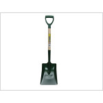 A Faithfull short-handled square-bladed spade with a steel blade and a wooden or fibreglass shaft, for general digging work.