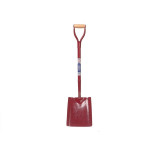 A Faithfull short-handled square-bladed spade with a steel blade and a wooden or fibreglass shaft, for general digging work.