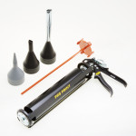 A bag or tub of ready-mixed mortar or cement, for bonding and pointing masonry and block work.