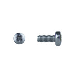 Machine Screws M6 BZP Pan Pozi 50 Pack