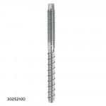 A metal anchor bolt with different threading on each half is shown upright against a white background. The number 30252100 appears in the lower left corner.,