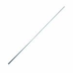 A long, thin metal rod placed diagonally on a white background.