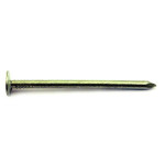 A single metallic nail with a flat head and pointed tip, displayed horizontally on a white background.
