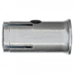 Close-up of a cylindrical metal component with a hexagonal interior, two side grooves, and a small round indentation near the top edge.