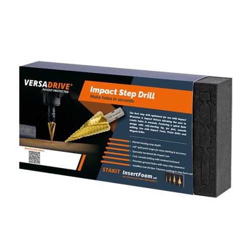 Photo of HMT VersaDrive Step Drill Bit Set 3pc 12 22 30mm - 505020-SET1