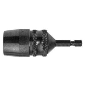 A None cordless impact driver with a hex-chuck, and variable speed, for high-torque screw driving and fastening.