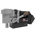 A None cordless drill driver with a keyless chuck and variable-speed trigger, for drilling and screw driving.