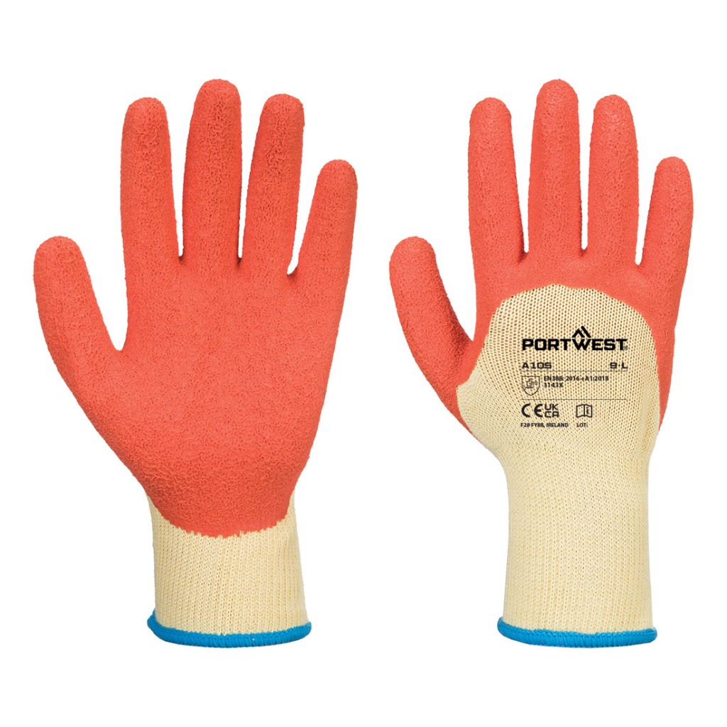 A pair of yellow disposable nitrile gloves with a textured fingertip for grip, offering protection against chemicals and contaminants.