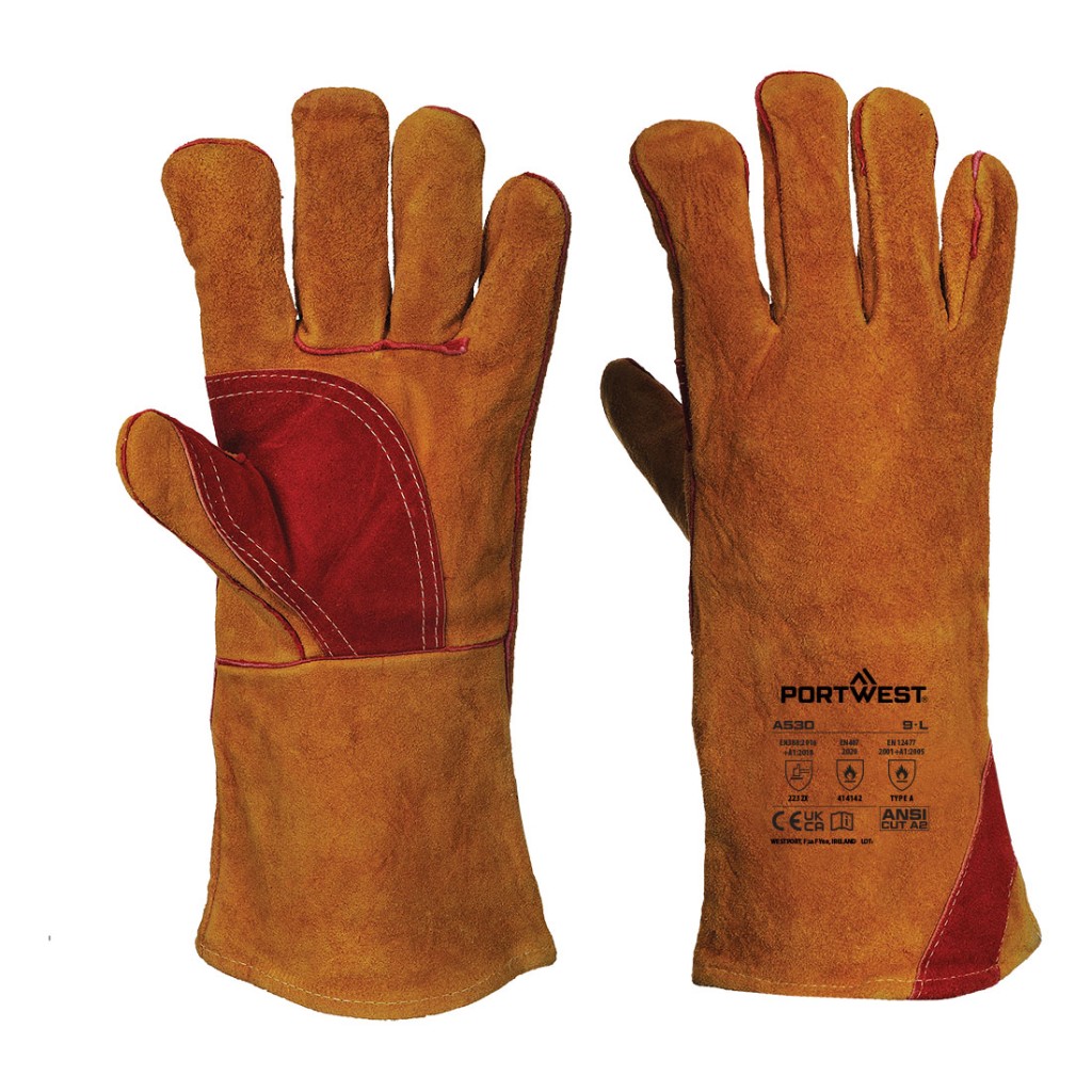A brown workwear garment designed for use on construction sites and in industrial work environments.,