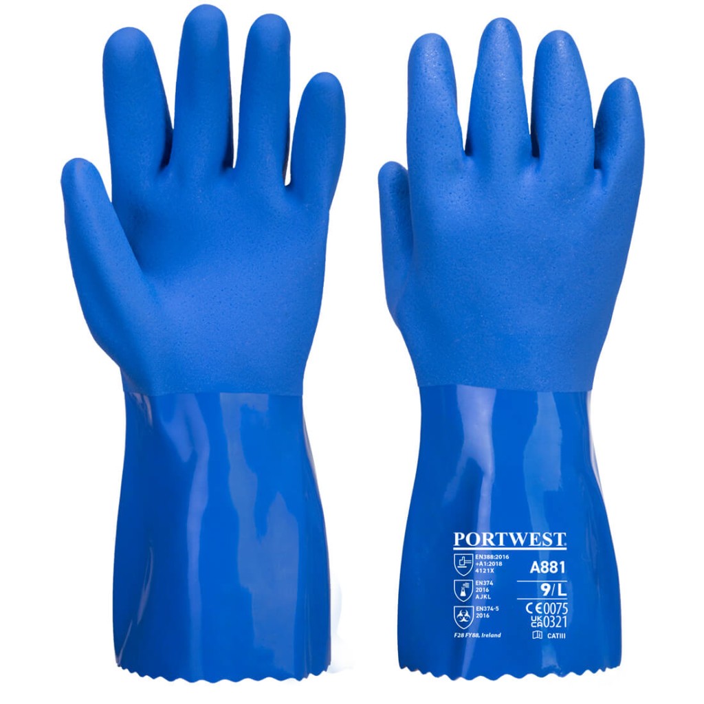 A workwear garment designed for use on construction sites and in industrial work environments.,
