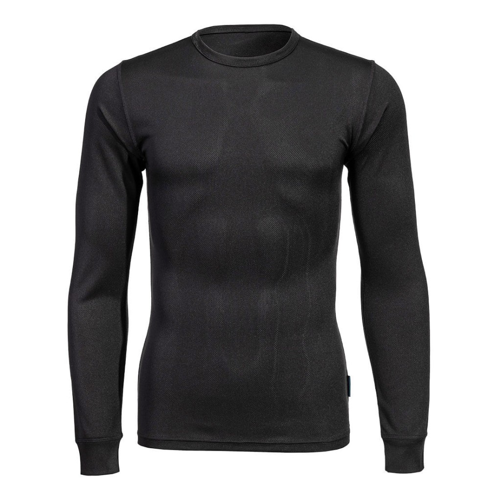 A women's black workwear garment designed for use on construction sites and in industrial work environments.,