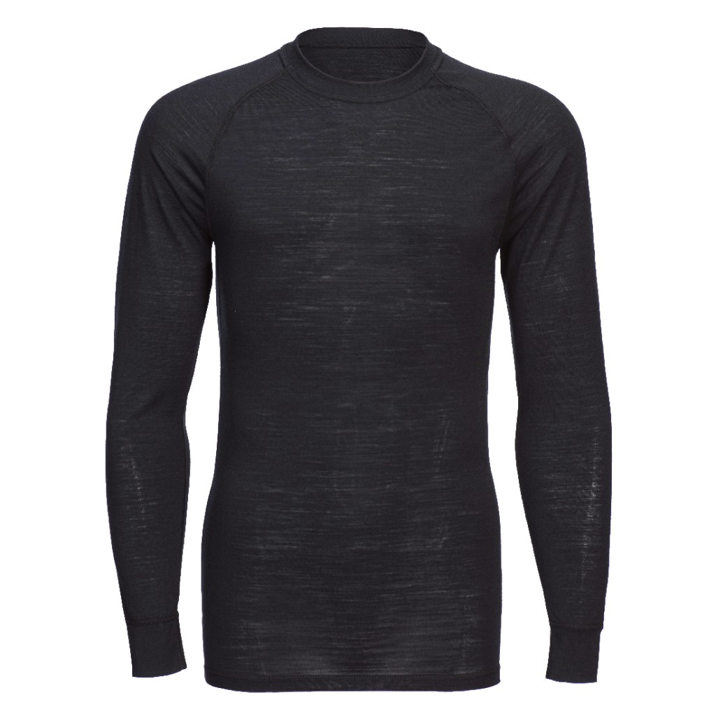 A black workwear garment designed for use on construction sites and in industrial work environments.,