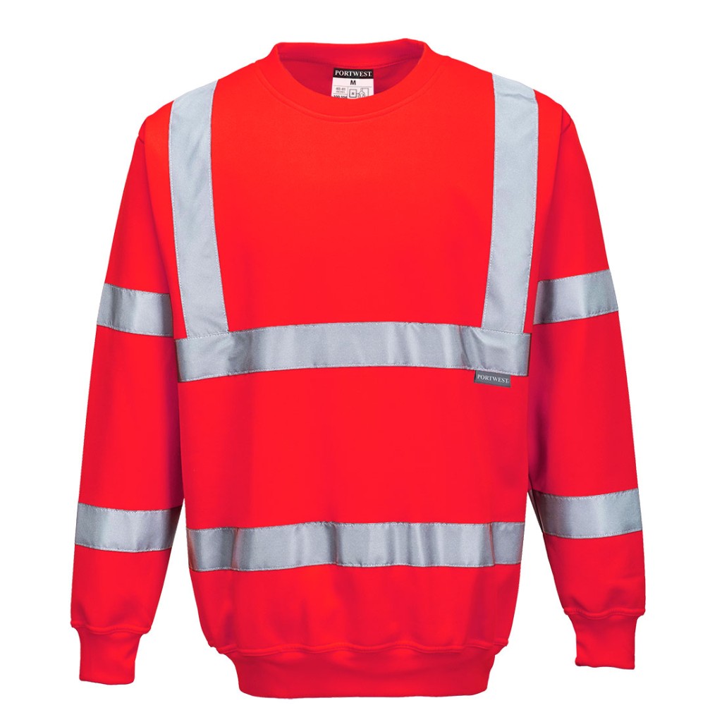A high-visibility yellow work shirt featuring retroreflective tape panels, suitable for a wide range of outdoor and site work applications.