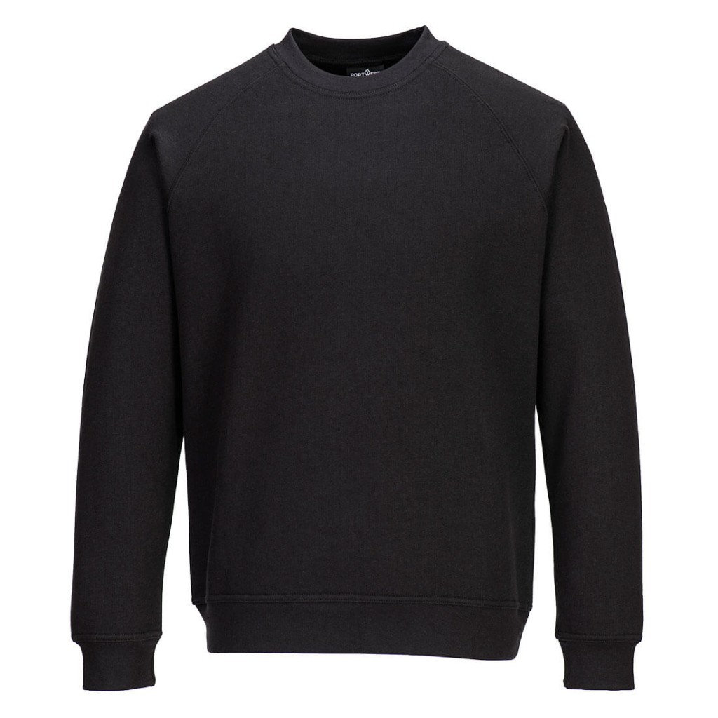 A women's black work shirt designed for use on construction sites and in industrial work environments.,