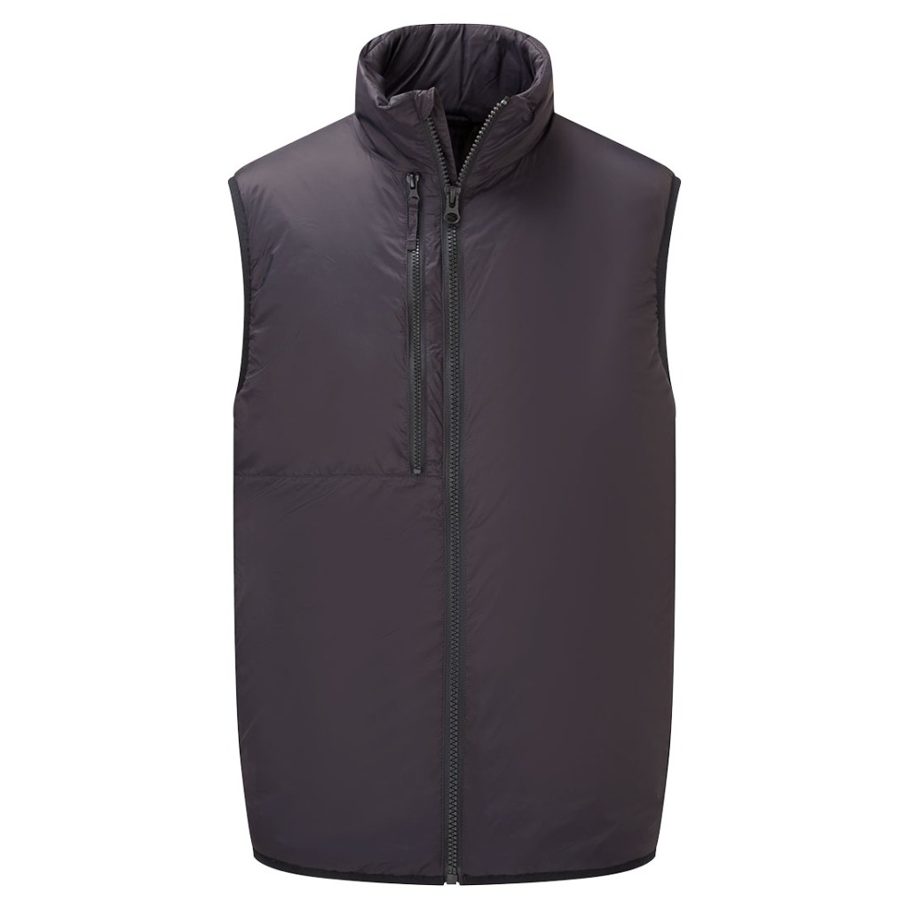 A black workwear garment featuring a warm thermal lining, suitable for a wide range of outdoor and site work applications.