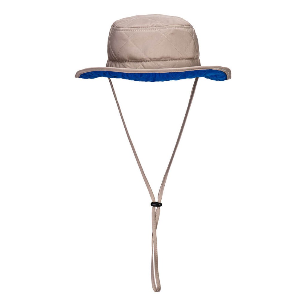 A khaki workwear garment designed for use on construction sites and in industrial work environments.,