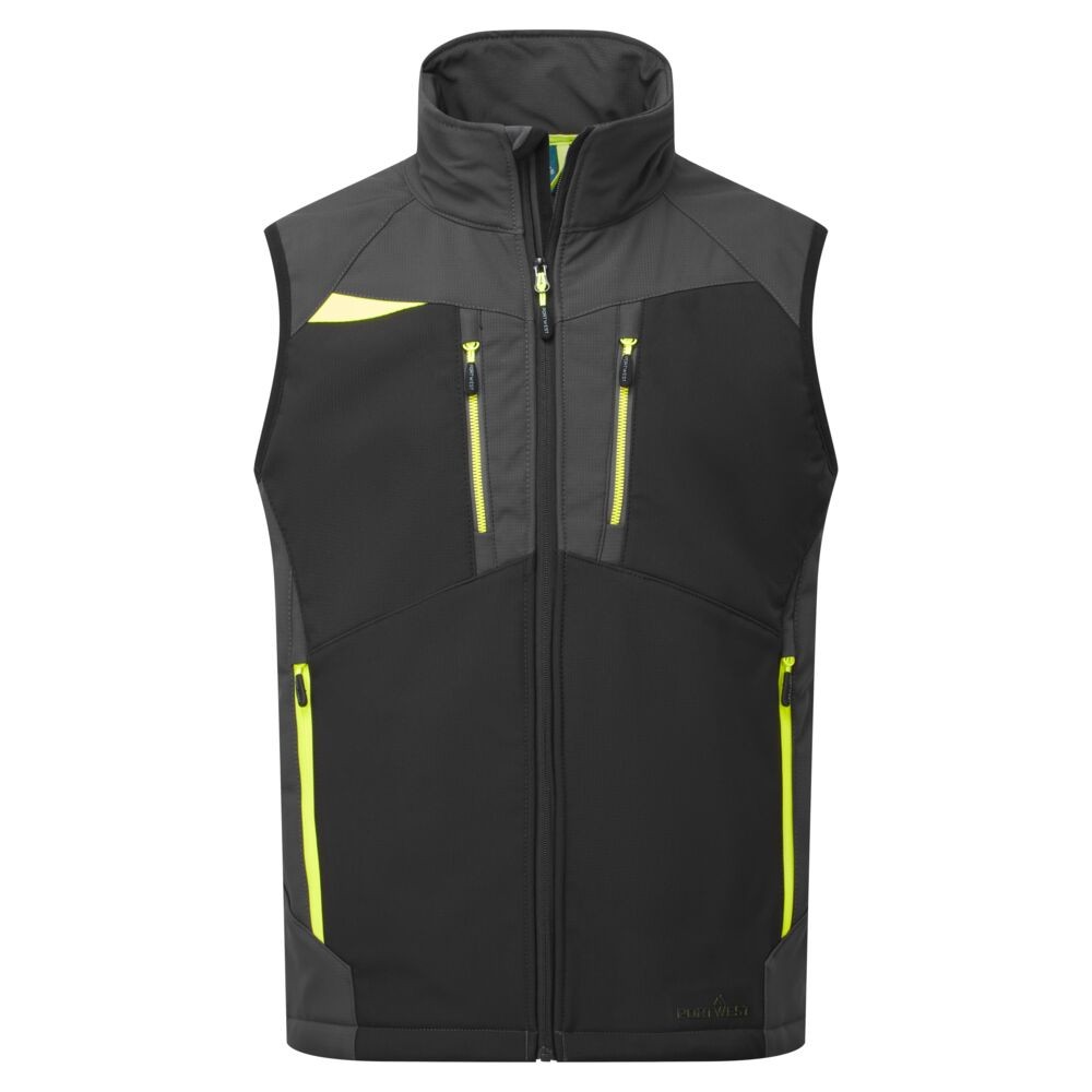 A grey workwear garment designed for use on construction sites and in industrial work environments.,