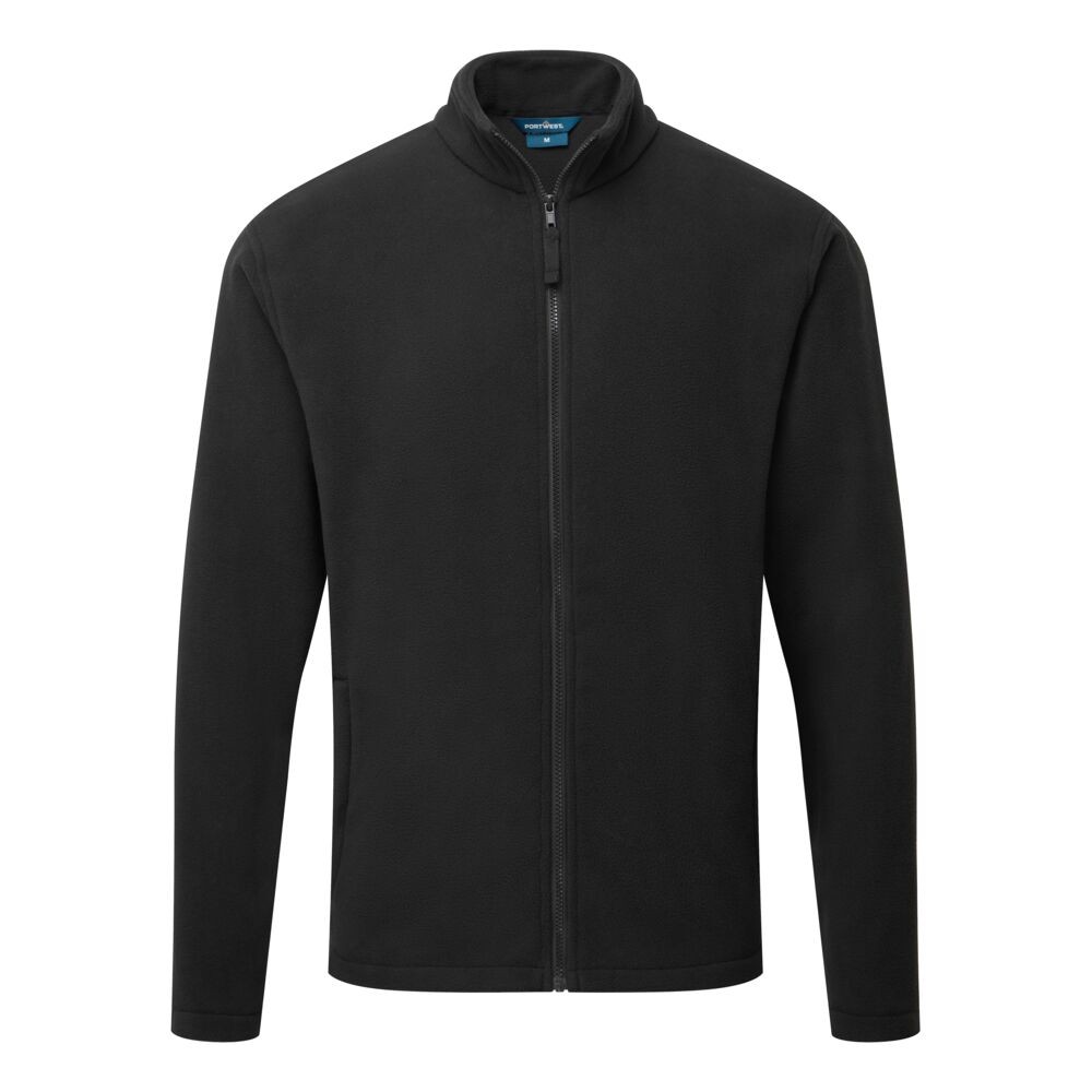 A black workwear garment designed for use on construction sites and in industrial work environments.,