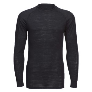 A black workwear garment designed for use on construction sites and in industrial work environments.,