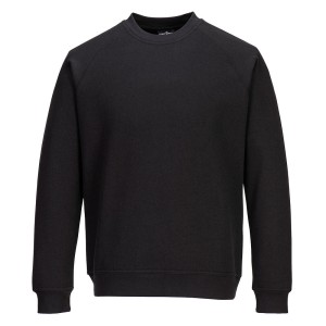 A women's black work shirt designed for use on construction sites and in industrial work environments.,