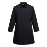 A black jacket featuring functional pockets, suitable for a wide range of outdoor and site work applications.