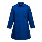 A blue jacket featuring functional pockets, suitable for a wide range of outdoor and site work applications.
