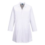 A white jacket featuring functional pockets, suitable for a wide range of outdoor and site work applications.
