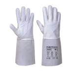 A grey workwear garment designed for use on construction sites and in industrial work environments.,