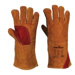 A brown workwear garment designed for use on construction sites and in industrial work environments.,
