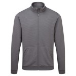 A grey work shirt featuring a full-length zip front, anti-static properties, suitable for a wide range of outdoor and site work applications.