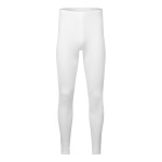 A pair of white work trousers featuring a warm thermal lining, suitable for a wide range of outdoor and site work applications.