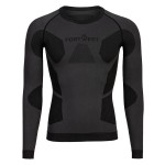 A charcoal workwear garment designed for use on construction sites and in industrial work environments.,