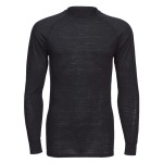 A black workwear garment designed for use on construction sites and in industrial work environments.,