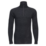 A black workwear garment featuring a full-length zip front, suitable for a wide range of outdoor and site work applications.