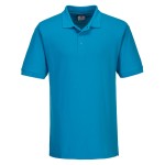 A polo shirt designed for use on construction sites and in industrial work environments.,