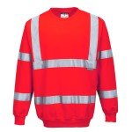 A high-visibility yellow work shirt featuring retroreflective tape panels, suitable for a wide range of outdoor and site work applications.