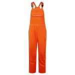 A orange workwear garment featuring flame-resistant fabric, suitable for a wide range of outdoor and site work applications.