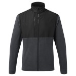 A grey workwear garment designed for use on construction sites and in industrial work environments.,
