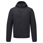 A black padded jacket featuring a warm thermal lining, suitable for a wide range of outdoor and site work applications.