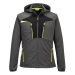A grey workwear garment designed for use on construction sites and in industrial work environments.,
