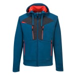 A blue sweatshirt featuring a full-length zip front, suitable for a wide range of outdoor and site work applications.