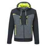 A grey sweatshirt featuring a full-length zip front, suitable for a wide range of outdoor and site work applications.