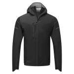 A black waterproof jacket featuring a water-resistant outer shell, suitable for a wide range of outdoor and site work applications.