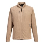A khaki workwear garment designed for use on construction sites and in industrial work environments.,