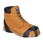 A black workwear garment designed for use on construction sites and in industrial work environments.,