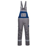 A grey workwear garment featuring flame-resistant fabric, suitable for a wide range of outdoor and site work applications.