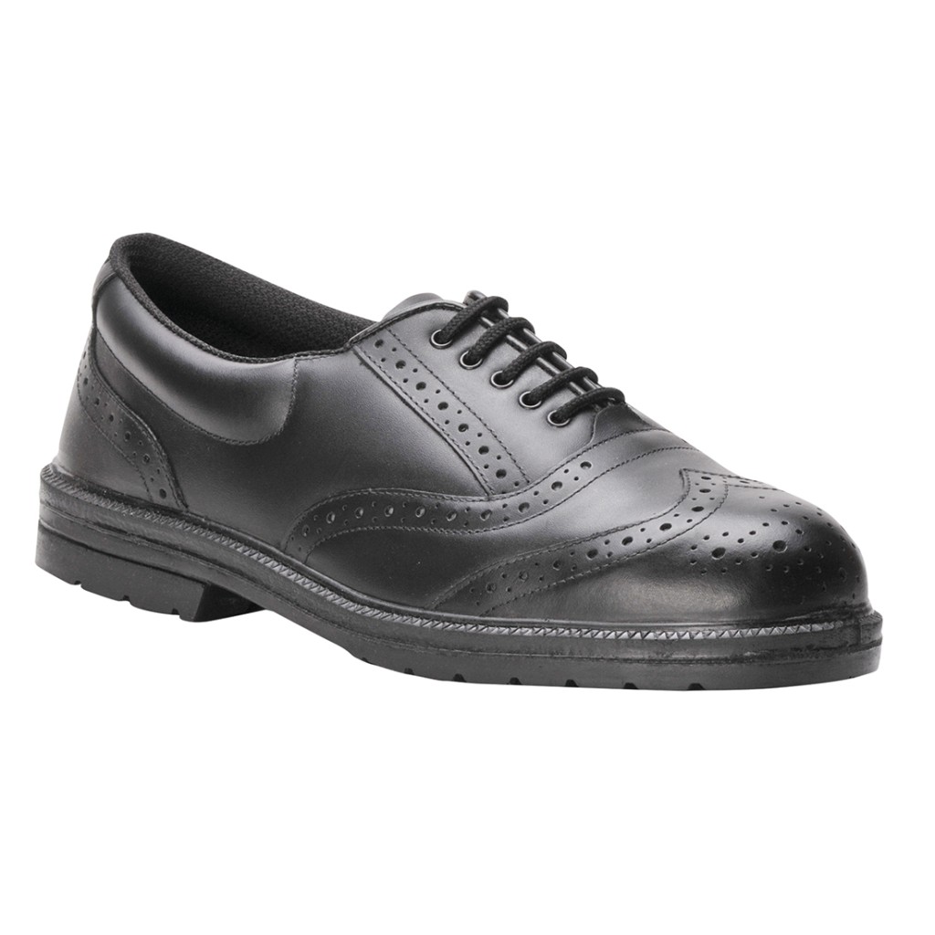 A black workwear garment designed for use on construction sites and in industrial work environments.,
