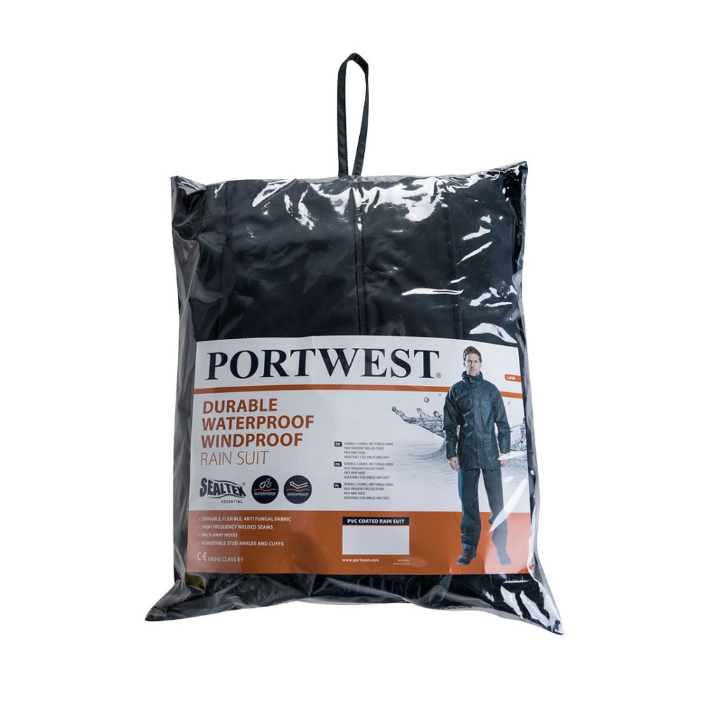 A navy blue workwear garment designed for use on construction sites and in industrial work environments.,