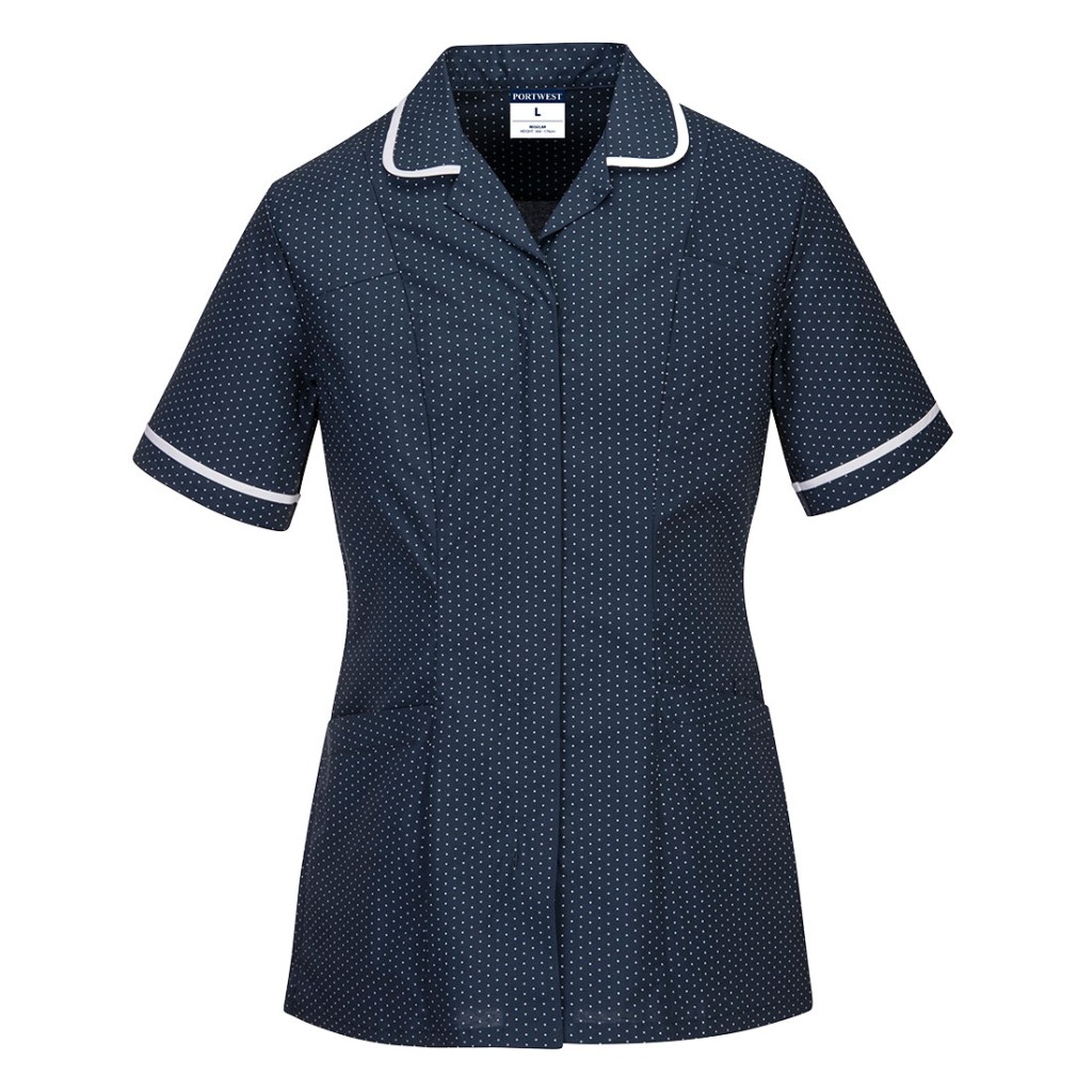 A navy blue workwear garment featuring stretch panels for ease of movement, suitable for a wide range of outdoor and site work applications.
