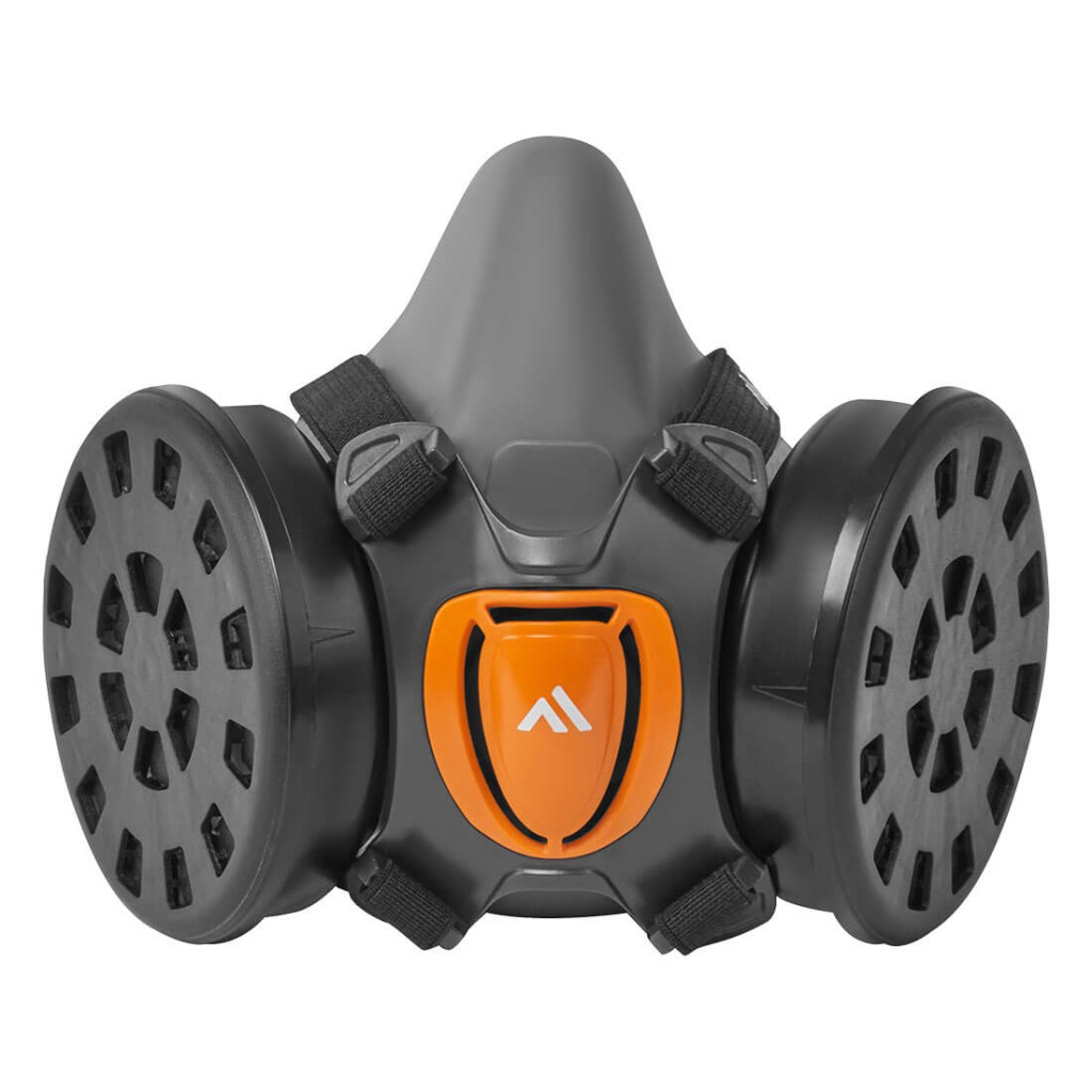 An FFP3-rated disposable respirator with a moulded cup shape and an exhalation valve, providing high-filtration protection against fine dust and particles.